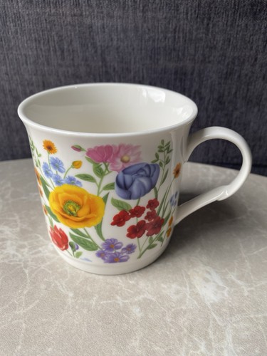 Waterside floral mug - cup, fine