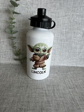 Baby Yoda Theme Personalised Water Bottle