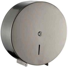 Brushed Stainless Steel Mini Jumbo 10" Toilet Roll Dispenser 89095SS