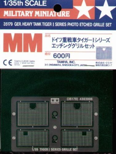 Tamiya 35179 tiger etched - 35179,