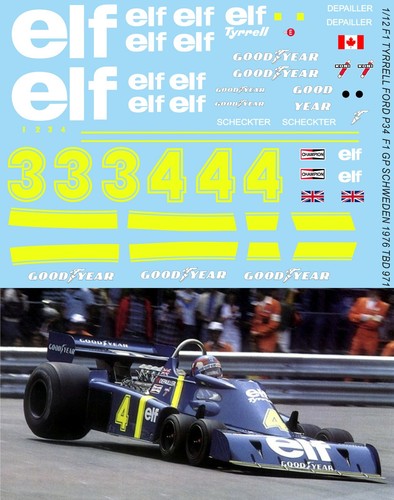 Decals for tyrrell p34 - decals,