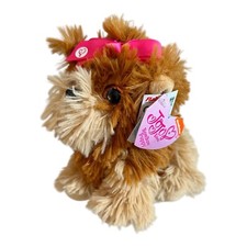JoJo Siwa Soft Toy Dog BowBow Puppy Plush With Tags Small Yorkshire Terrier 6"