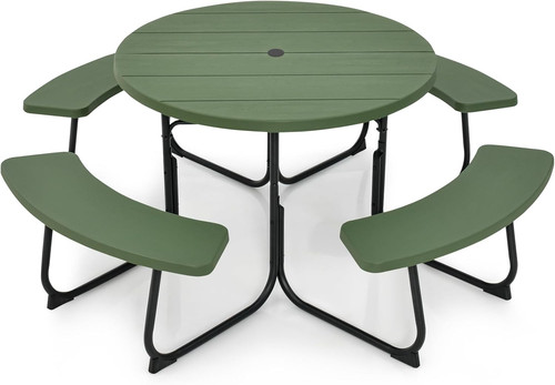 Person round picnic table - round,