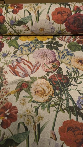Botanical flowers curtain - flowers,