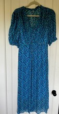 JIGSAW BLUE FLORAL DRESS SIZE