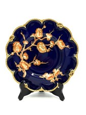 Caverswall Bone China Cobalt Blue Gold Cabinet Plate 10""