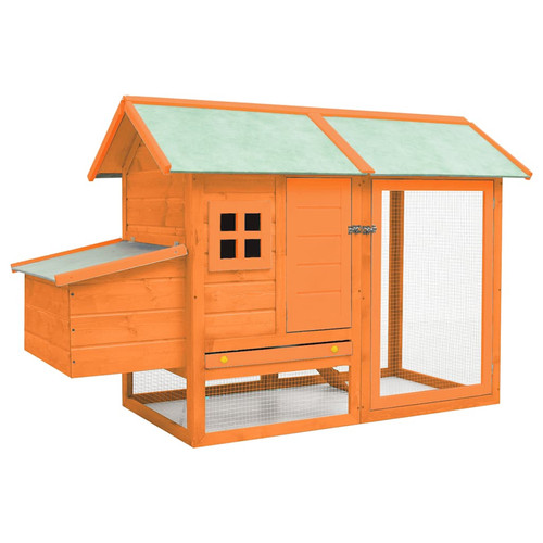 Chicken coop brown - brown, with