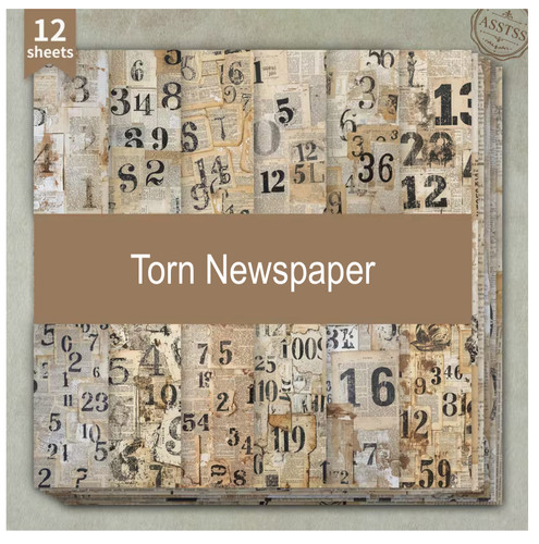 Torn newspaper craft paper - newspaper,