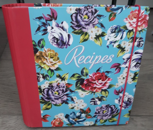 Paperchase blue floral recipes - floral,