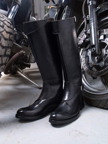 Men tall motorcycle - motorcycle, leather