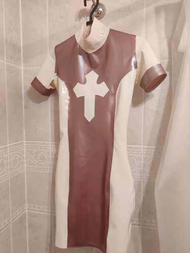 Westward bound latex nun dress - bound,