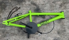 Trax BMX frame yellow / green bike bicycle frame