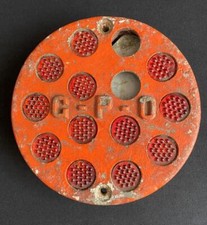 GPO GENERAL POST OFFICE RED REFLECTOR CAUTION TRUCK COMMERCIAL VAN VINTAGE SIGN