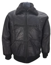 Vintage Type B-3 Leather sheepskin  Flying Pilot Bomber jacket Medium