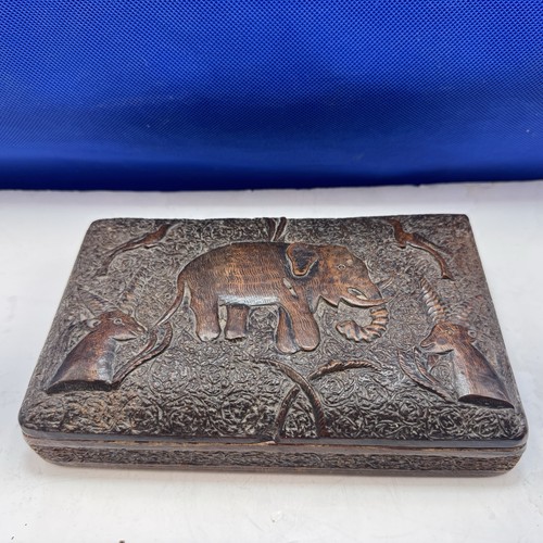 Elephant and gazelle wooden - elephant,