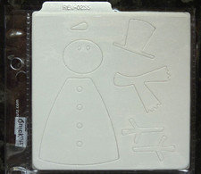 4" Quickutz SNOWMAN REV-0255 Christmas Winter Snow 1 Metal Cutting Die Crafting