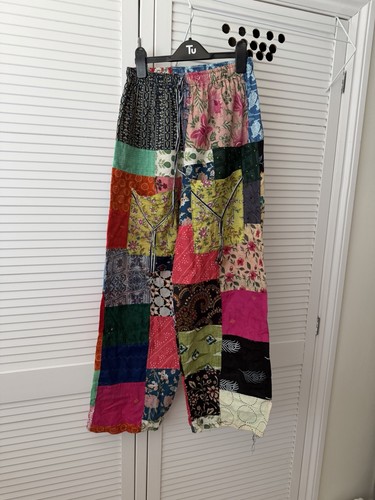 Patchwork harem pants trousers - harem,
