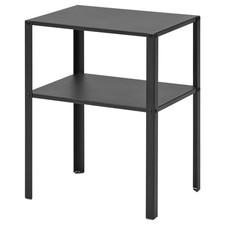 IKEA KNARREVIK Bedside Table Black 37x28 cm Assembled