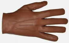 Leather sheepskin gloves - sheepskin,