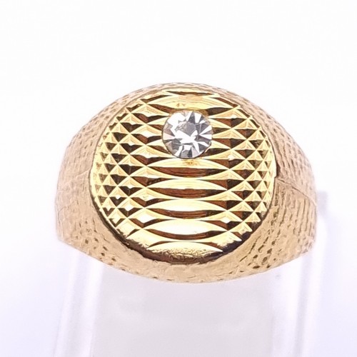 Signet ring 18k - signet, rolled
