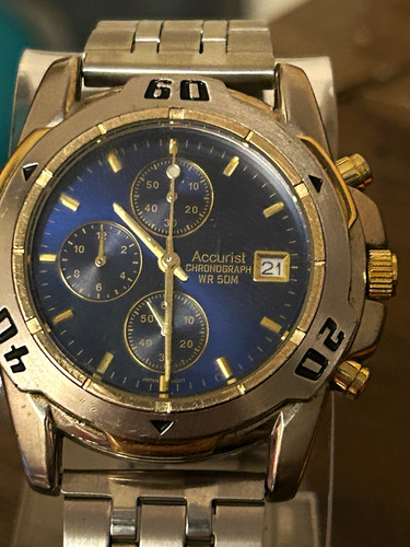 Accurist chronograph quartz - quartz, wr