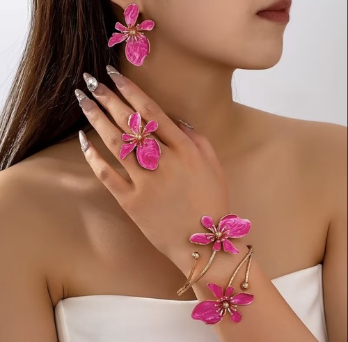 Elegant floral cuff armlet - cuff,