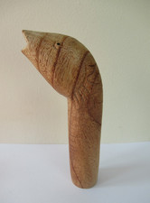 WOODEN CARVED  FISH HEAD
