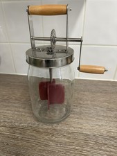  Glass Butter Churner hand