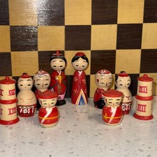 Japanese Kokeshi Doll Chess