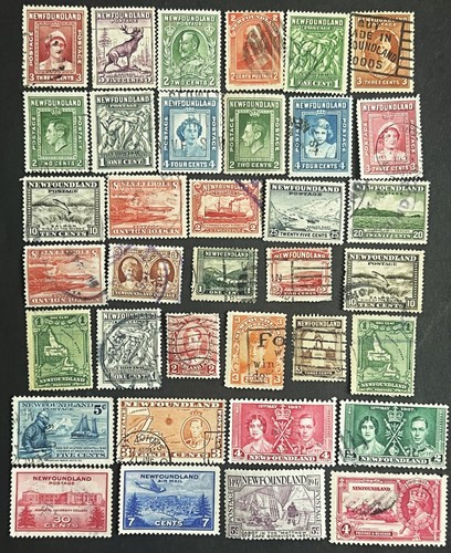 Newfoundland stamps lot - lot, 36