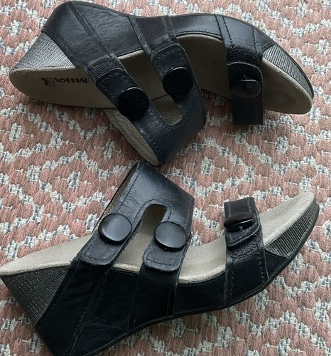 Romika wedge leather sandals - romika,