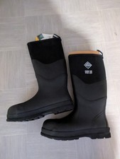 Muck Boot Chore Max Neoprene S5 Safety Work Boots Wellies Mens 11 Eu46 black 
