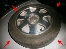 AUDI A2 SE 15" ORIGINAL GENUINE CHROME ALLOY WHEEL MITCHELIN TYRE OEM 75K MILES