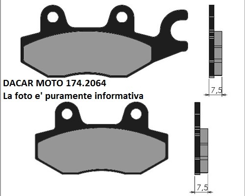 Sintered brake pads polini - pads,