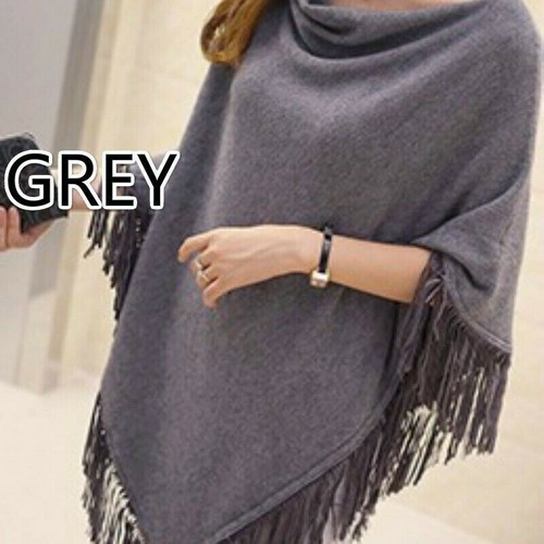 Women knitted poncho wrap - women,
