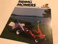 Snapper Riding Mowers Original 1970s Sales Brochure