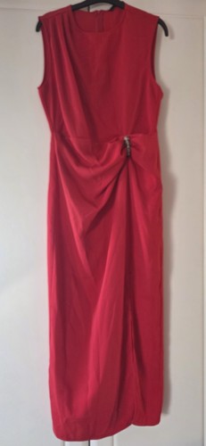 Zara long red sleeveless - zara,