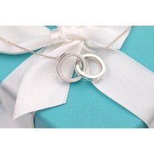 100% Authentic Tiffany & Co. 1837 Collection Interlocking Circles Necklace 16"