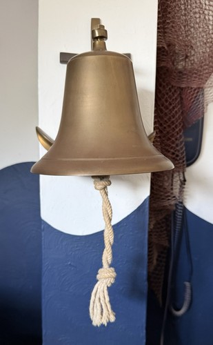 Brass anchor bell wall - bell,