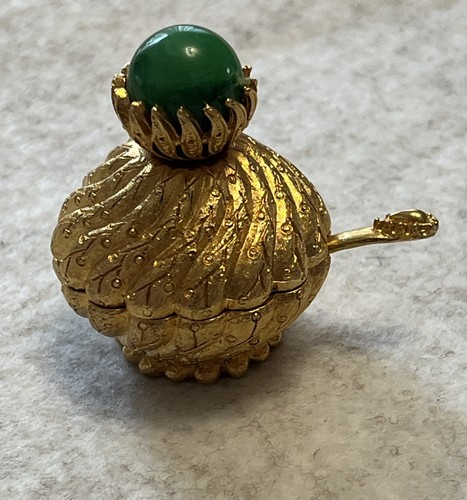 Vintage florenza gold jade - vintage,