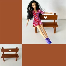 3D Printed Lovely Barbie Doll Bench Dolls Furniture Barbie House Play Seat Chair