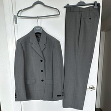 Prada Virgin Wool Gray 2 Piece