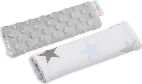 Grey blue stars - blue, dimple