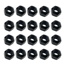 Black steel wheel nuts - (x20),