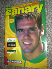 NORWICH CITY v TRANMERE ROVERS, 1st APRIL 2000, NO WRITING, MINT CONDITION.