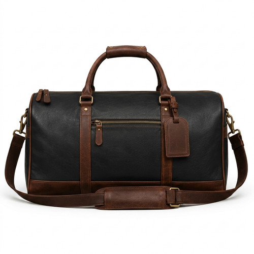 Cowhide leather duffel bag - duffel, |