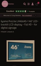 Smart TV Display Monitor  iiyama ProLite LH4664S-1 46" LED-backlit LCD  Full HD