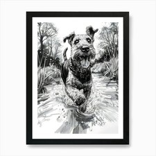 Airedale Terrier Loving Life