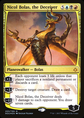 Nicol bolas the deceiver - bolas,, foil
