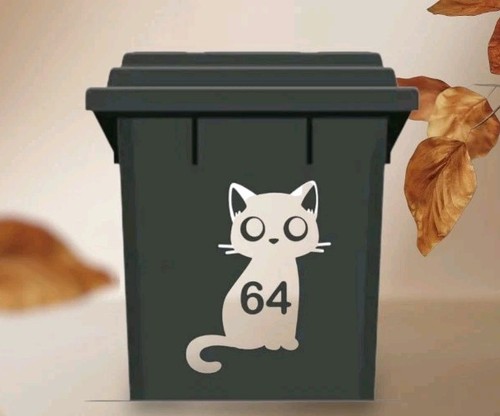 Wheelie bin sticker recycling - wheelie,